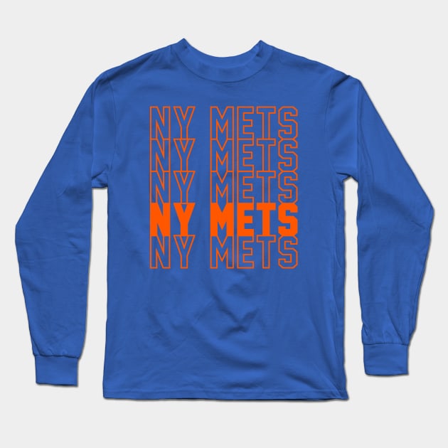 NY METS Long Sleeve T-Shirt by Throwzack